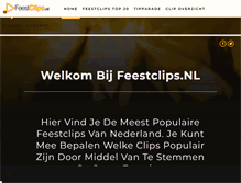 Tablet Screenshot of feestclips.nl